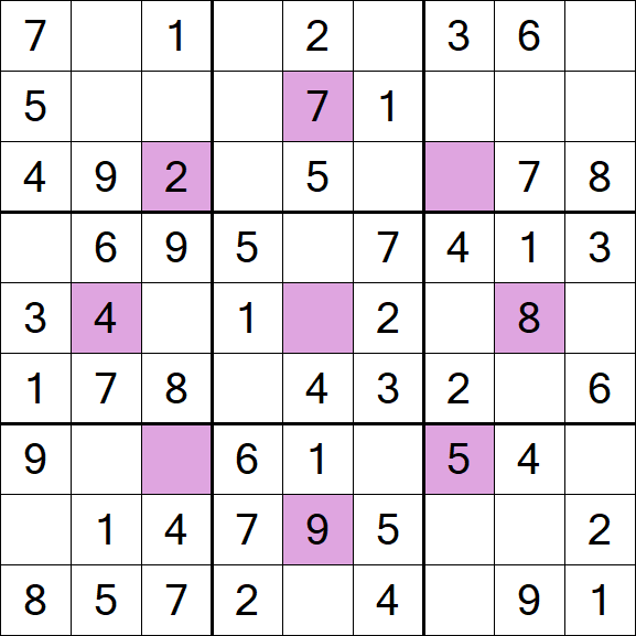 Asterisk Sudoku - Easy