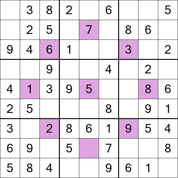 Asterisk Sudoku - Easy