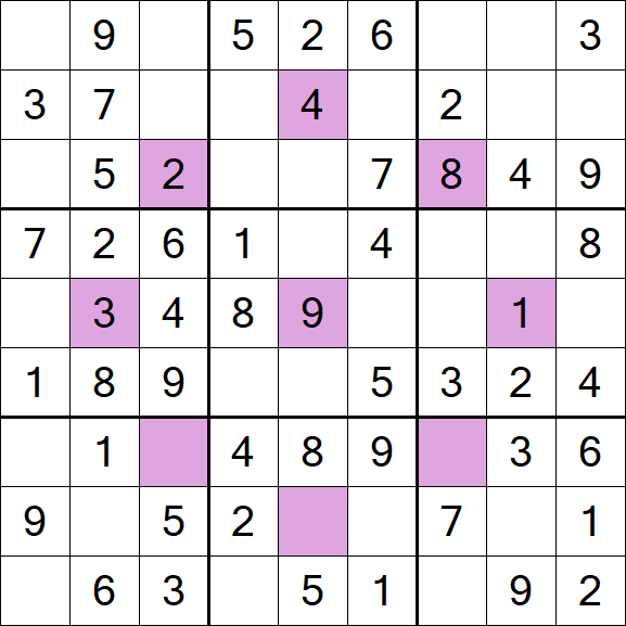 Asterisk Sudoku - Easy