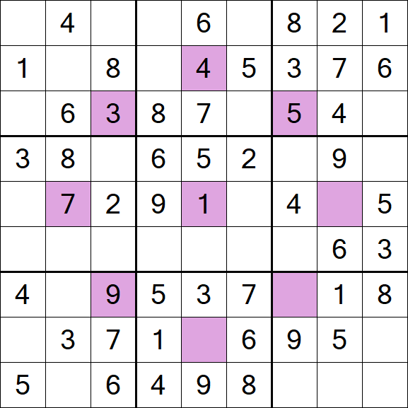 Asterisk Sudoku - Easy