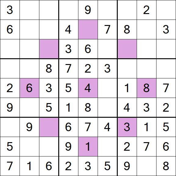 Asterisk Sudoku - Easy