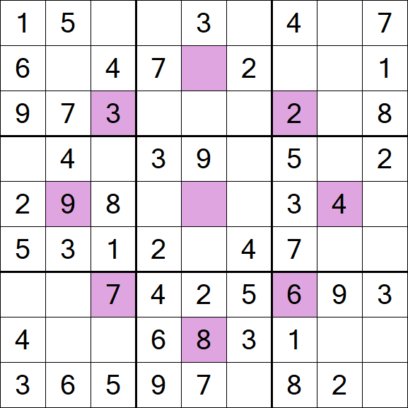 Asterisk Sudoku - Easy