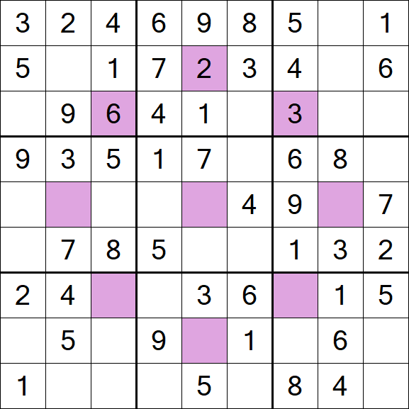 Asterisk Sudoku - Easy