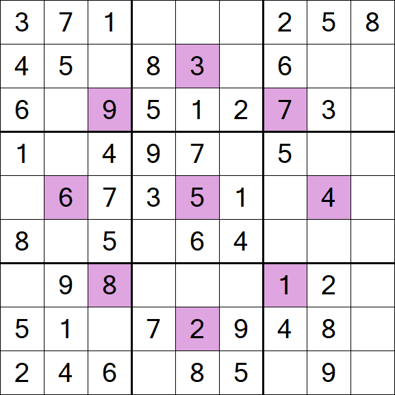 Asterisk Sudoku - Easy