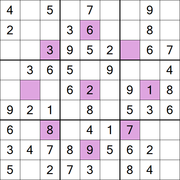 Asterisk Sudoku - Easy