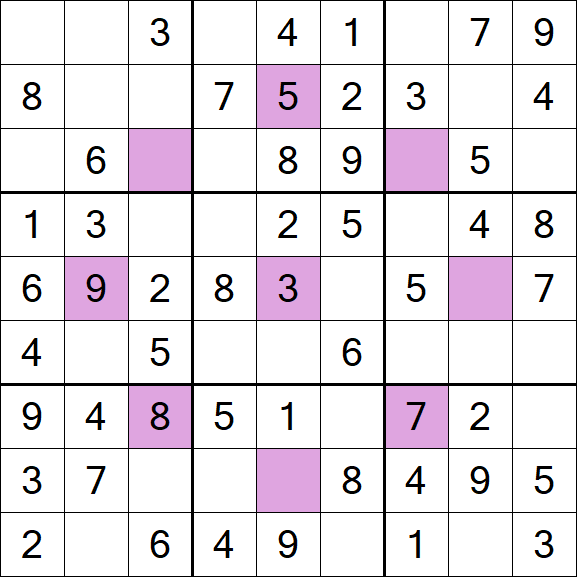 Asterisk Sudoku - Easy