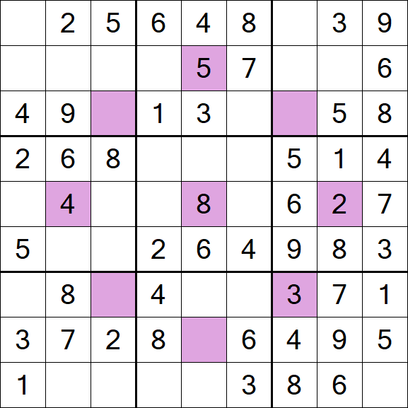 Asterisk Sudoku - Easy