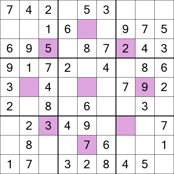 Asterisk Sudoku - Simple