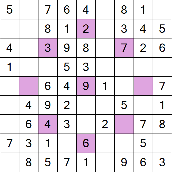 Asterisk Sudoku - Einfach