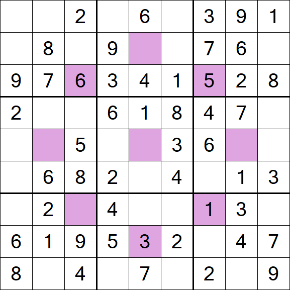 Asterisk Sudoku - Fácil