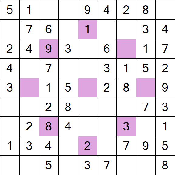 Asterisk Sudoku - Fácil
