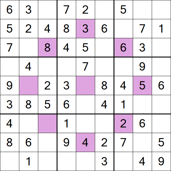 Asterisk Sudoku - Fácil