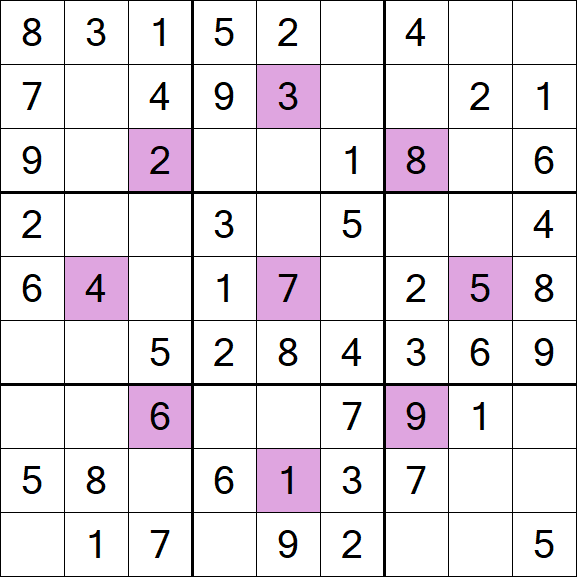 Asterisk Sudoku - Fácil