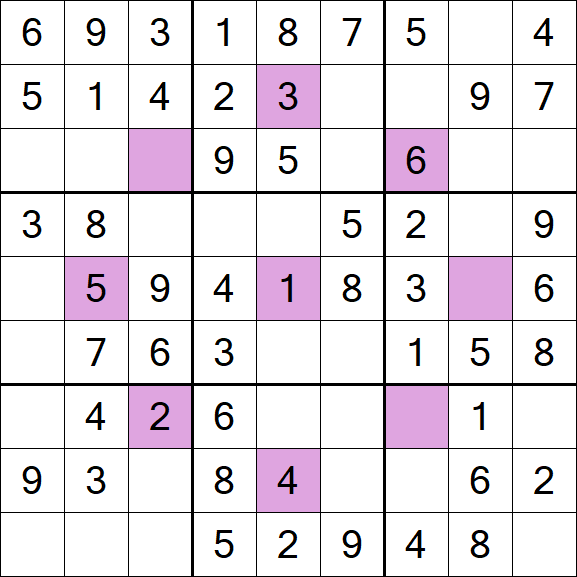 Asterisk Sudoku - Fácil