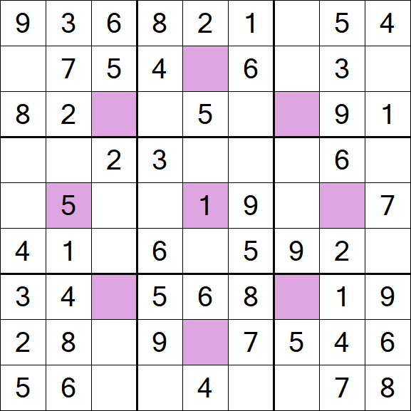 Asterisk Sudoku - Simple