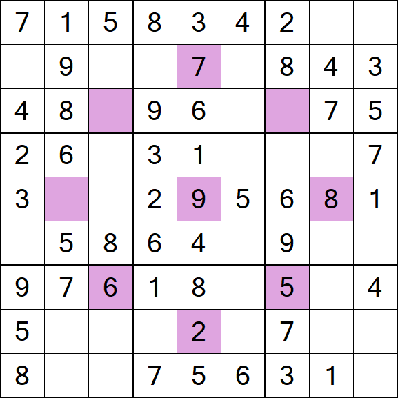 Asterisk Sudoku - Simple