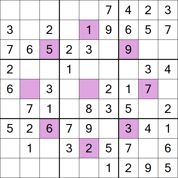 Asterisk Sudoku - Easy