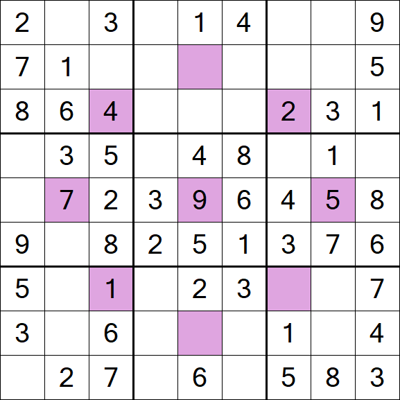Asterisk Sudoku - Fácil