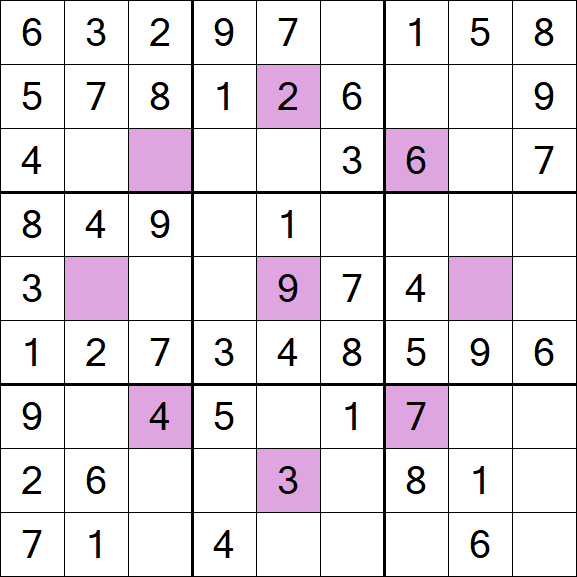 Asterisk Sudoku - Einfach