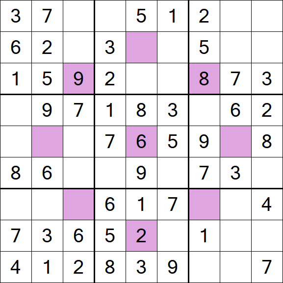 Asterisk Sudoku - Easy