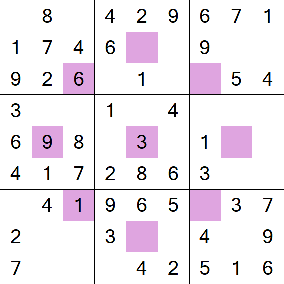 Asterisk Sudoku - Easy
