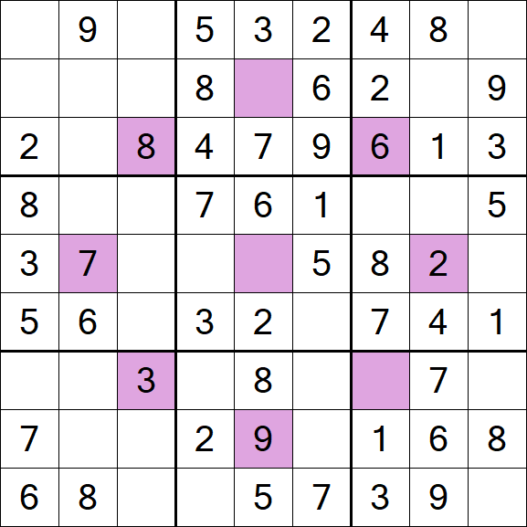 Asterisk Sudoku - Easy
