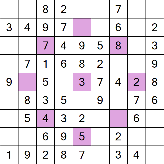 Asterisk Sudoku - Fácil