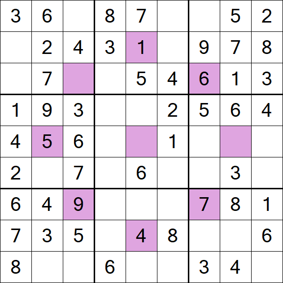 Asterisk Sudoku - Easy