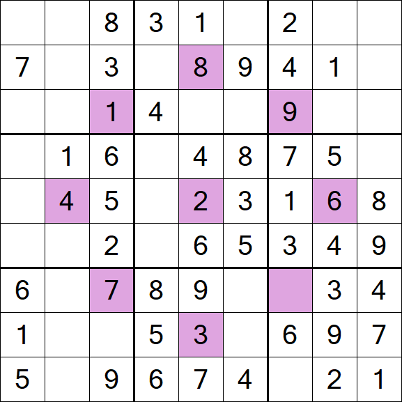 Asterisk Sudoku - Easy