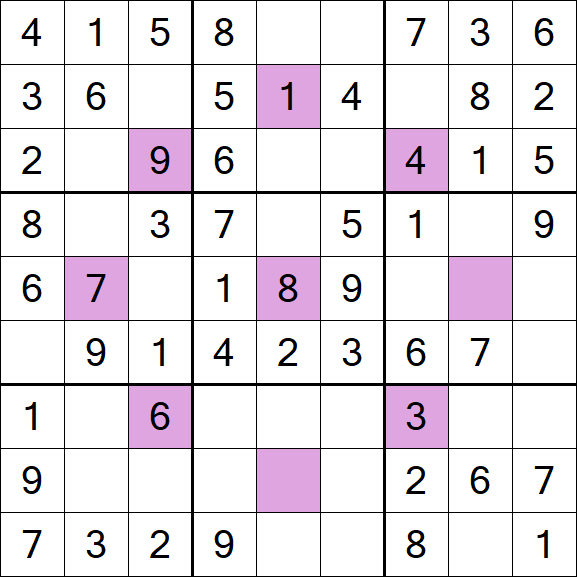 Asterisk Sudoku - Easy