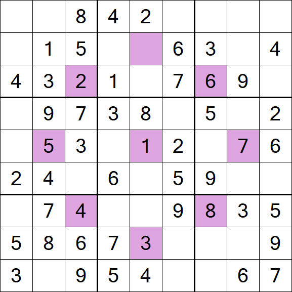 Asterisk Sudoku - Einfach