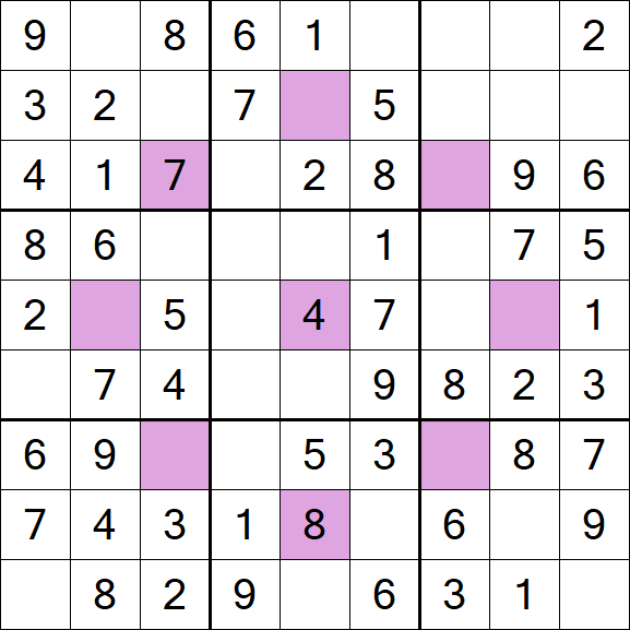Asterisk Sudoku - Easy