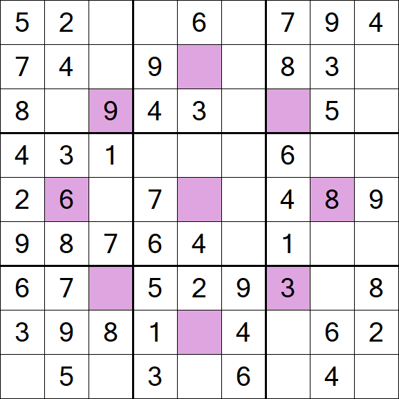 Asterisk Sudoku - Fácil