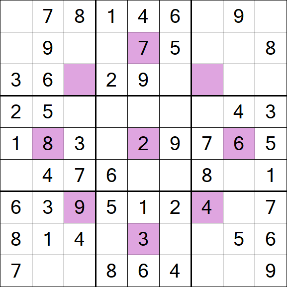 Asterisk Sudoku - Easy