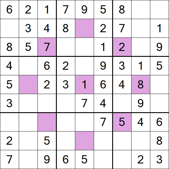 Asterisk Sudoku - Simple