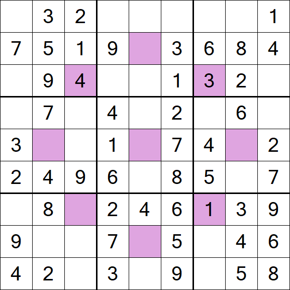 Asterisk Sudoku - Simple