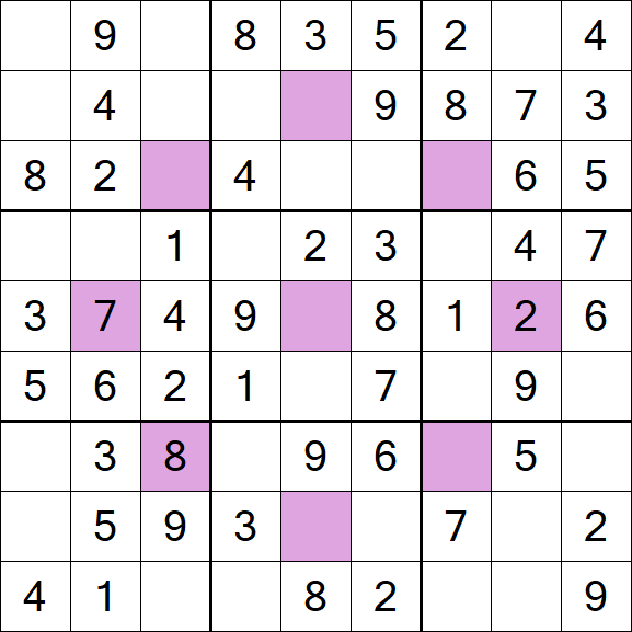 Asterisk Sudoku - Simple
