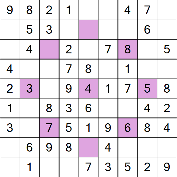 Asterisk Sudoku - Easy
