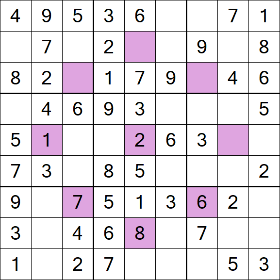 Asterisk Sudoku - Simple