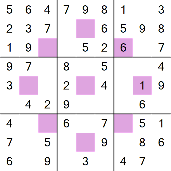 Asterisk Sudoku - Easy