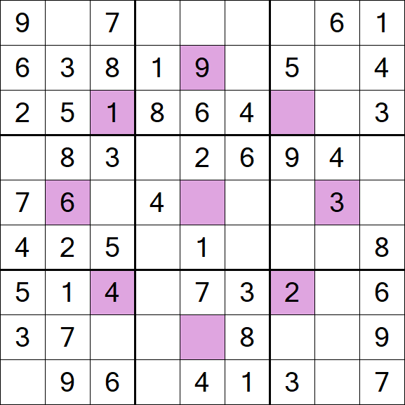 Asterisk Sudoku - Easy