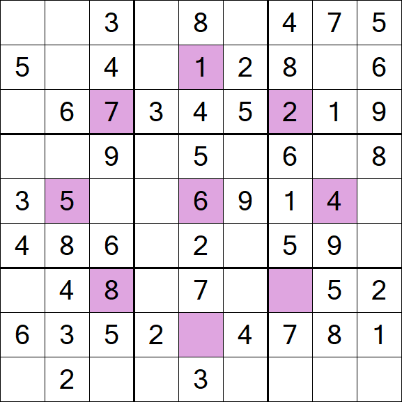 Asterisk Sudoku - Easy