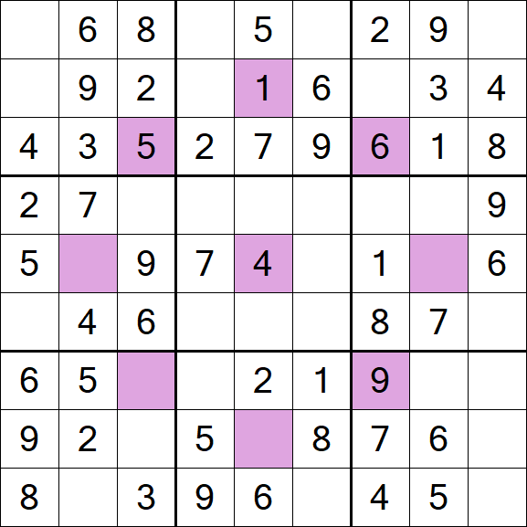 Asterisk Sudoku - Fácil