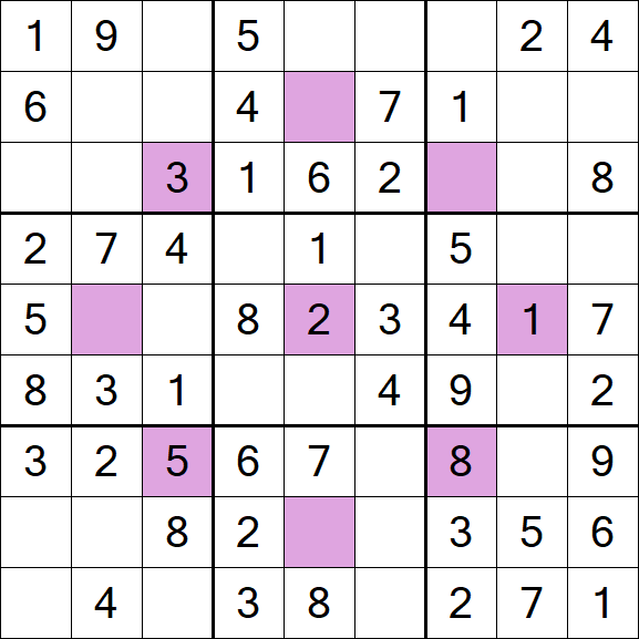 Asterisk Sudoku - Easy