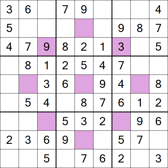 Asterisk Sudoku - Easy