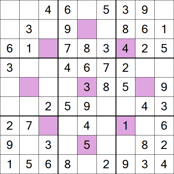 Asterisk Sudoku - Easy