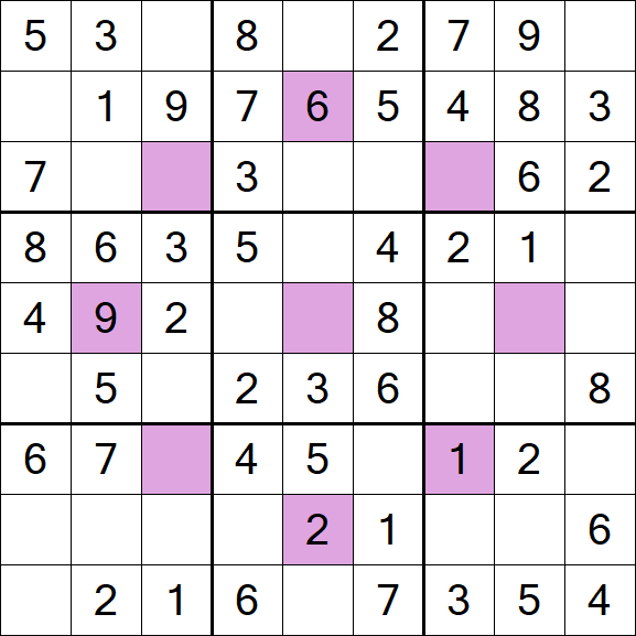 Asterisk Sudoku - Easy