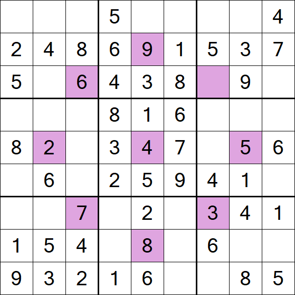 Asterisk Sudoku - Easy