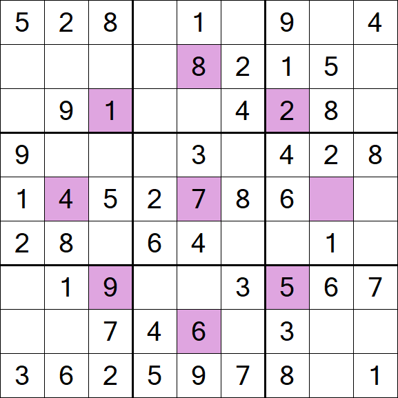 Asterisk Sudoku - Easy