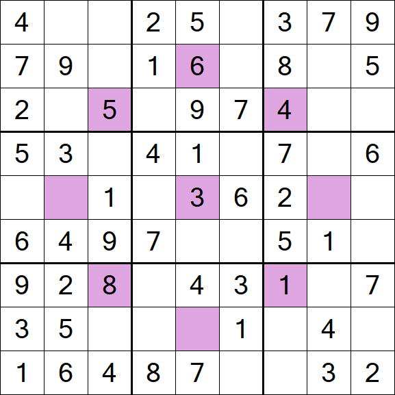 Asterisk Sudoku - Easy